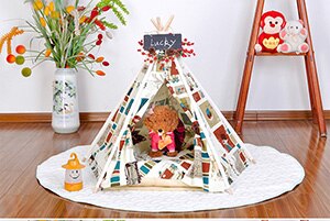 Fashion style Washable And Folding Portable Pet Tents Cute Dog Bed Pet Bed Warm Soft Dogs Kennel With Pad