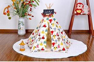 Fashion style Washable And Folding Portable Pet Tents Cute Dog Bed Pet Bed Warm Soft Dogs Kennel With Pad