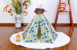 Fashion style Washable And Folding Portable Pet Tents Cute Dog Bed Pet Bed Warm Soft Dogs Kennel With Pad