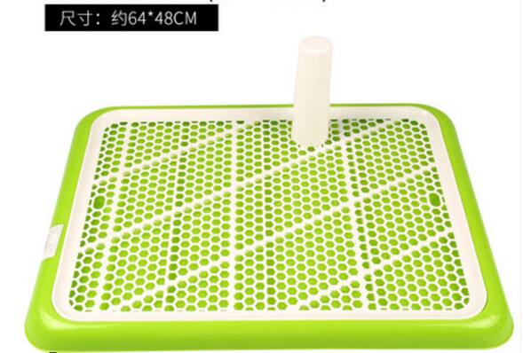 64cm*48cm Dog Toilet Pet Toilets Tray Plastic Grid Potty with Pillar
