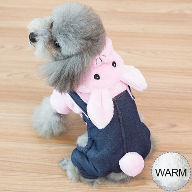 Cute Pet Puppy Dog Clothes Coat Hoodie Sweater 4 Legs French Bulldog Yorkies Winter Costume Ropa Perro Pet Shop Supplies 50JK19