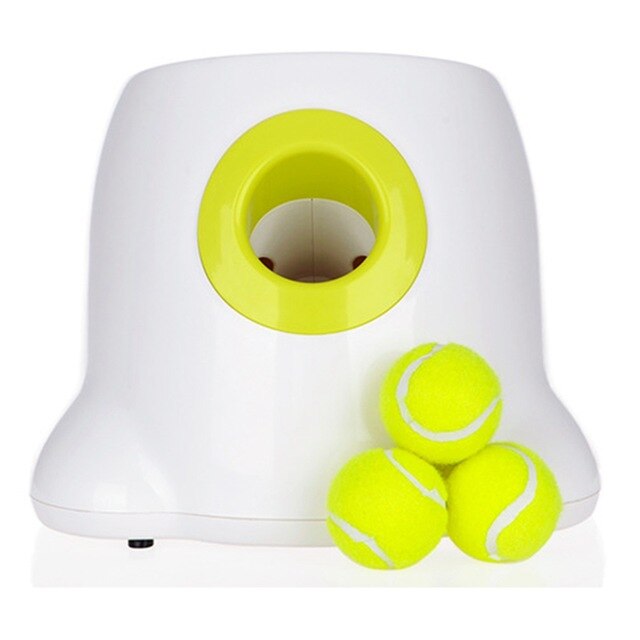 Pet toys Interactive throw device Automatic Tennis ball Launcher Dog toys Ball throwing machine With 3pcs balls
