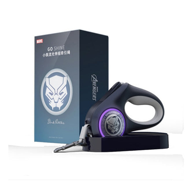 Pet Dog Leash LED Retractable Collar Light Leash harness with Lock &Release Mechanism Walking Leash glowing Cat Dog accessories