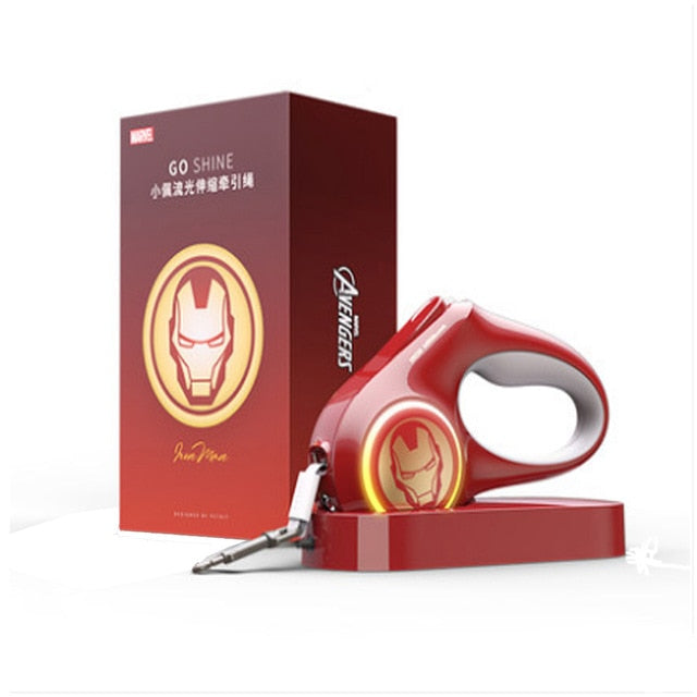 Pet Dog Leash LED Retractable Collar Light Leash harness with Lock &Release Mechanism Walking Leash glowing Cat Dog accessories