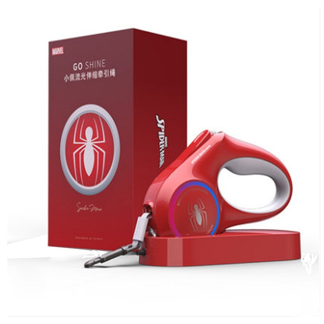 Pet Dog Leash LED Retractable Collar Light Leash harness with Lock &Release Mechanism Walking Leash glowing Cat Dog accessories