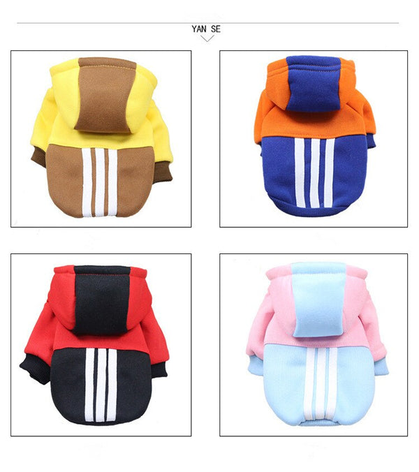 20pcs/lot Autumn Warm Dog Clothes Puppy Pet Cat Jacket Coat Fashion Soft Sweater Clothing