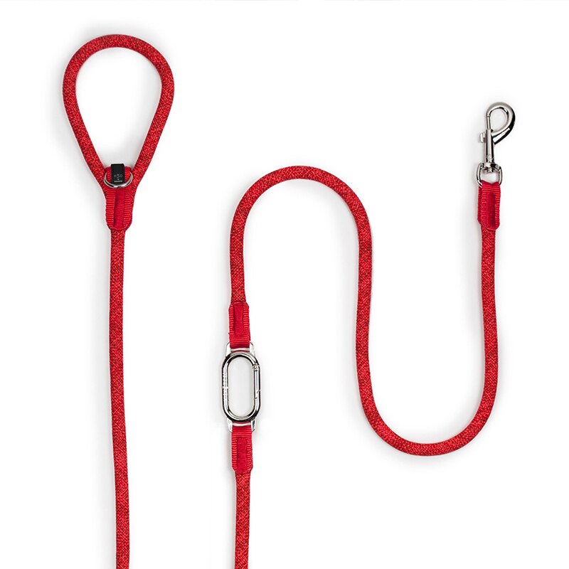 Large Dog Leash Rope Leads Leather Hands Free No Pull Nylon Waist Leash Collars Dragonne Correa Perro Samoyed Pet Harness 45QY63