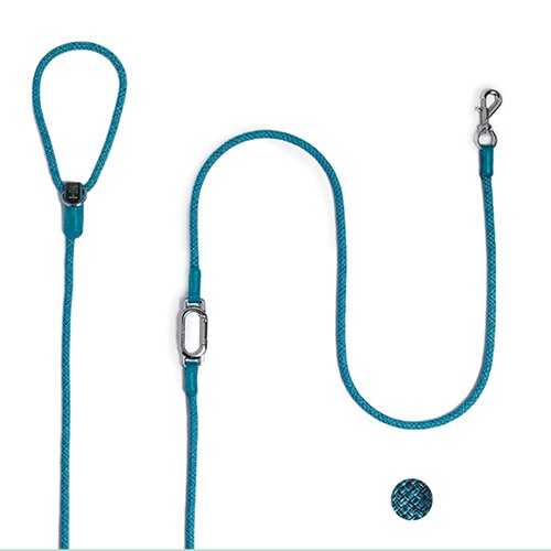 Large Dog Leash Rope Leads Leather Hands Free No Pull Nylon Waist Leash Collars Dragonne Correa Perro Samoyed Pet Harness 45QY63