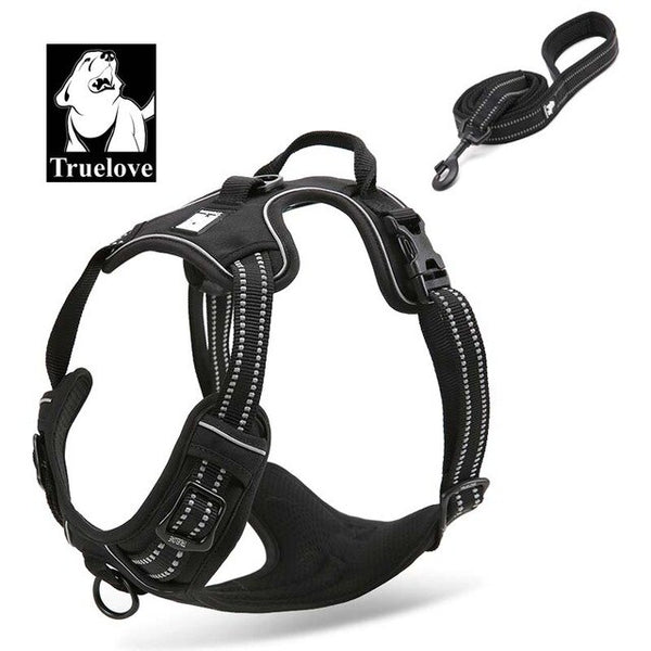 Truelove Pet Dog Harness Leash For Pet Set Large Small Medium Dogs Collars And Harnesses For Dogs Nylon Dog Leash And Harness