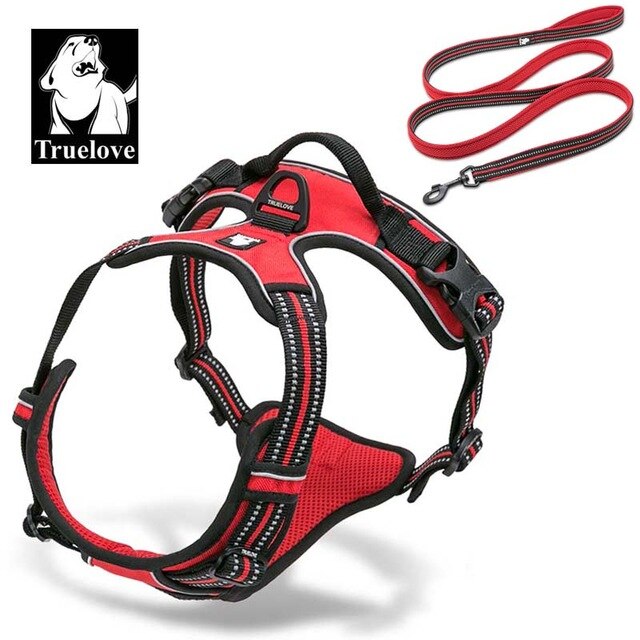 Truelove Pet Dog Harness Leash For Pet Set Large Small Medium Dogs Collars And Harnesses For Dogs Nylon Dog Leash And Harness