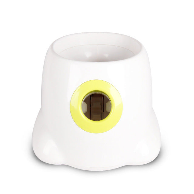 QQQPET Pet Ball Thrower Device Emission With Ball Interactive Fetch Ball Tennis Launcher Dog Pet Toys Throwing Machine