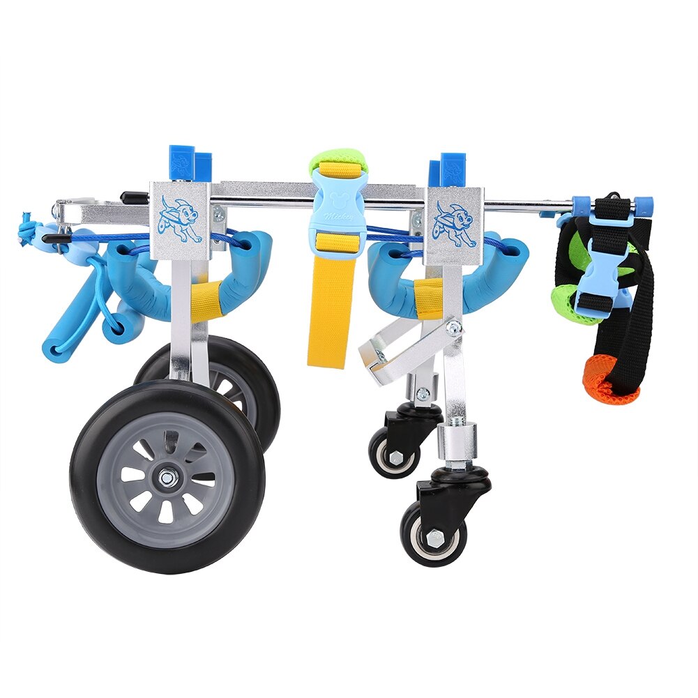 Hands Free  Collar Puppy Dog Harness LeashDog Harness for Dogs  Four Wheels Adjustable Dog Wheelchair Fore-Leg