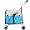 Light Portable Folding Pet Stroller Steel Pipe Dog Cat Outdoor 600D waterproof cloth Car Stroller with Separate bag bearing 8kg