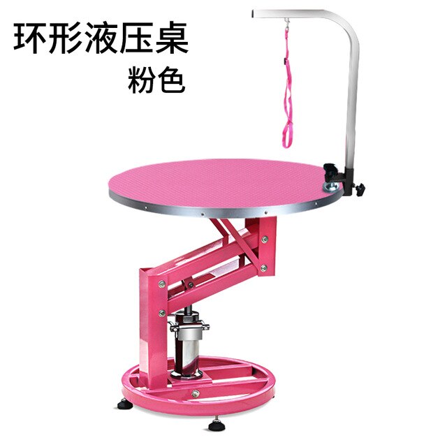Pet grooming table, cat dog hydraulic lifting beauty table round table