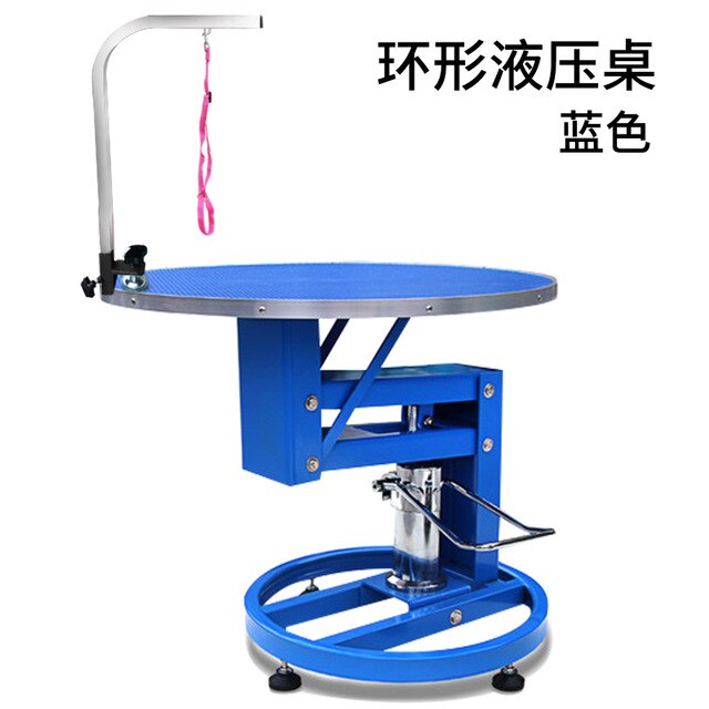 Pet grooming table, cat dog hydraulic lifting beauty table round table