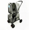 Lightweight folding double pet stroller Removable big dog big space trolley 4wheel travel cage Waterproof oxford cloth