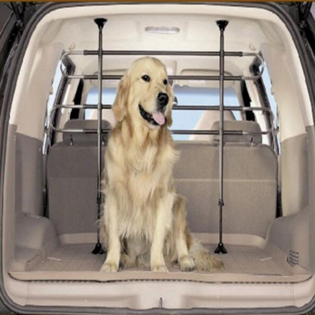 Petsola Universal Dog Guard Safety Travel Car Mesh Dog Pet Adjustable Car Organizer
