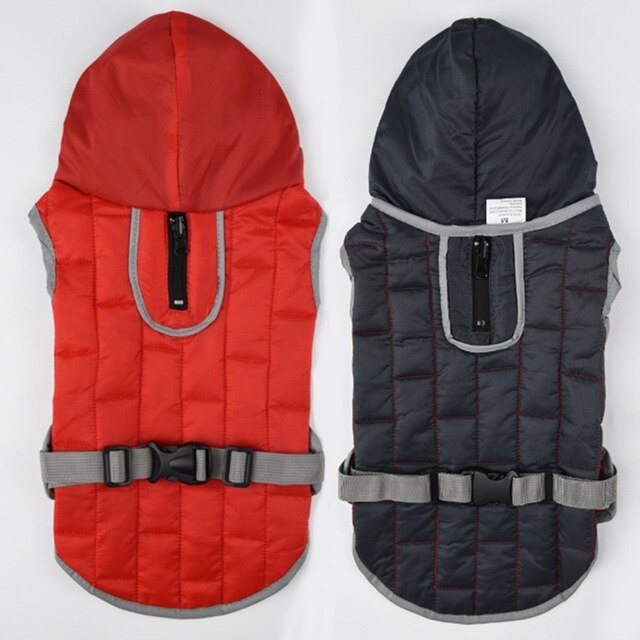 Dog Double Sided Clothes Outdoor Jackets Large Dog Clothes Warm Jacket Winter Soft Golden Retriever Thickening Coat Cotton