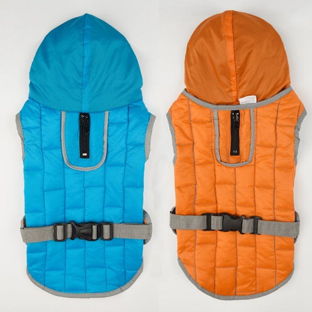 Dog Double Sided Clothes Outdoor Jackets Large Dog Clothes Warm Jacket Winter Soft Golden Retriever Thickening Coat Cotton