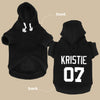 Customized Dog Clothes Hoodies Personalized Dogs Coat Clothing French Bulldog
