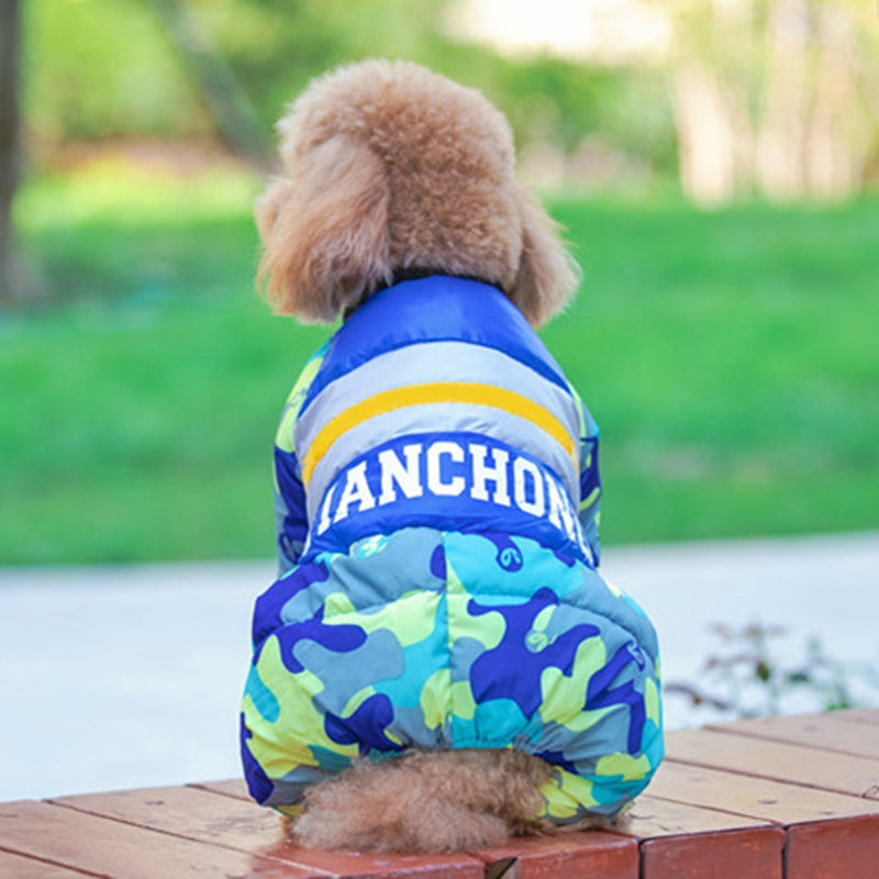 Dog Winter Clothes Jumpsuit Pet Down Jacket Clothing Cotton Fashion Puppy Coats Pet Outfits For French Bulldog Chihuahua