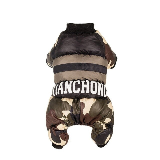 Dog Winter Clothes Jumpsuit Pet Down Jacket Clothing Cotton Fashion Puppy Coats Pet Outfits For French Bulldog Chihuahua