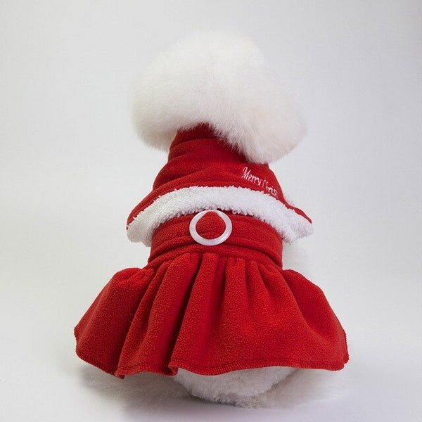 5 Size Christmas dog costume transformed dress classic pet dog warm Christmas clothes dog apparel decoration supplies W8228