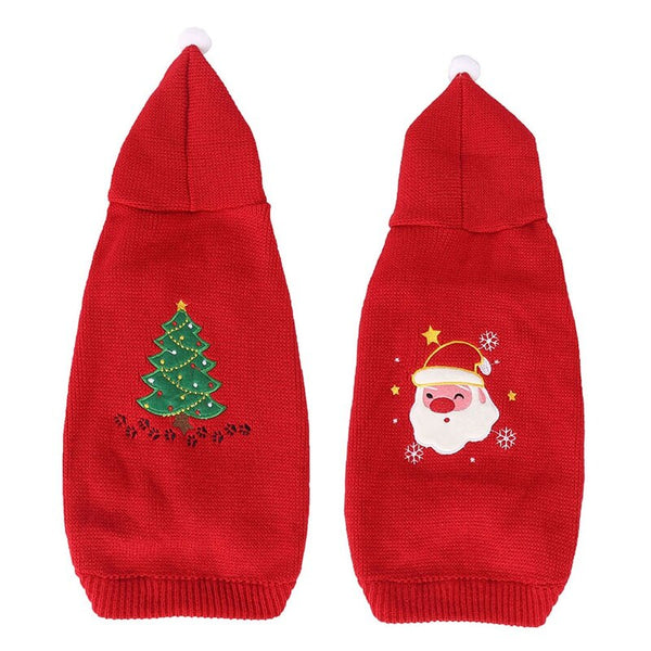 Dog Hoodies dog Christmas pullover Sweatshirt puppy Teddy head hoodie dog clothes winter warm pet dog jacket  dog Coat n
