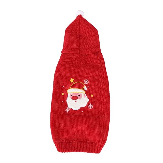 Dog Hoodies dog Christmas pullover Sweatshirt puppy Teddy head hoodie dog clothes winter warm pet dog jacket  dog Coat n