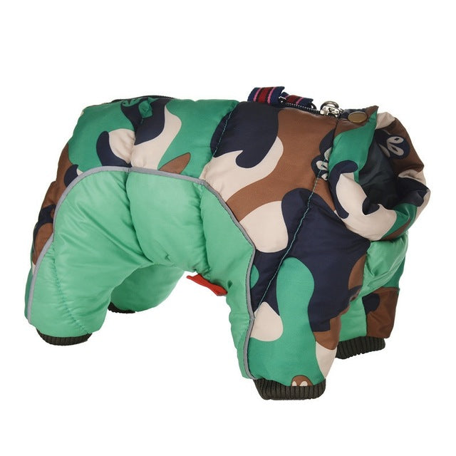Warm Dog Clothes Windproof Winter Pet Dog Camouflage Coat Jacket Padded Puppy Clothes Outfit for Small Large Dog Chihuahua