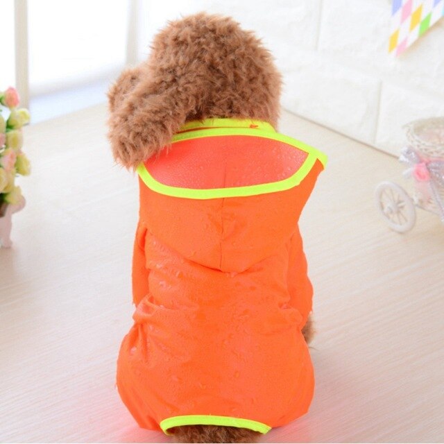 Waterproof Dog Raincoat Rain Cloth Colorful Dog Clothes Supplies Pet Products Dog Trench Cloak Costumes