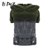 Pet Dog Cat Clothing Pet Clothes Teddy Schnauzer Winter Suit Cotton Jeans Jacket Anti-stati Cat Dog Hoodie  Dog Clothes
