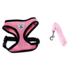 Breathable Dog Pet Harness and Leash Set Air Nylon Mesh Puppy Small Dogs Cat Clothes Accessories Puppy Vest Net For Chihuahua