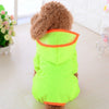 Dog Windbreaker New Hooded Dog Raincoat Small Dog Waterproof Raincoat Poncho Outdoor Pet Travel Cloak Clothing