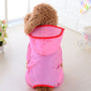 Dog Windbreaker New Hooded Dog Raincoat Small Dog Waterproof Raincoat Poncho Outdoor Pet Travel Cloak Clothing