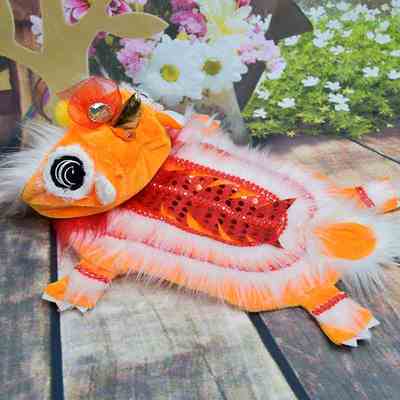 Plush animal toy Lion DanceChinese Wind Lucky Lion Dog Clothes Summer Thin Cat T-shirt Pets  Lovely Decoration Gift for Pet