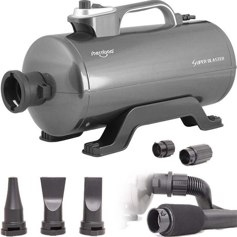 220V/2400W Professional Pet Hair Dryer Dog/Cat Grooming Table Dryer/Blower Double Motor Super Wind Big/Small Dog Clothes Dryer