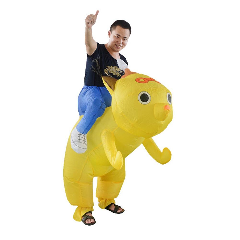 Kuulee cloth class Cartoon Little Yellow Dog Inflating Clothes Costume makeup costume props sewing vivid and interesting