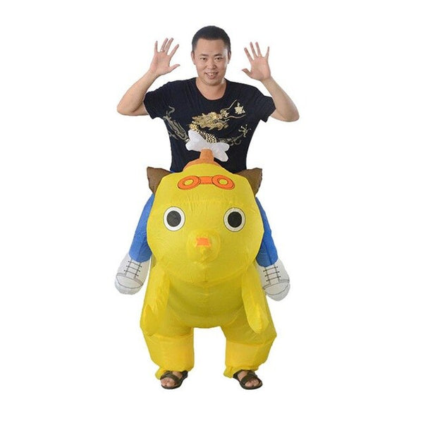 Kuulee cloth class Cartoon Little Yellow Dog Inflating Clothes Costume makeup costume props sewing vivid and interesting