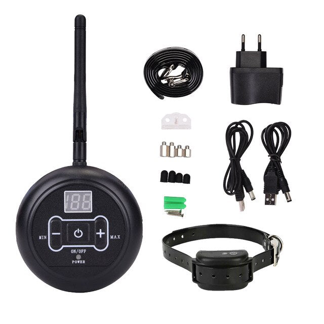 SITK DC135 Electric Dog Hidden Fence 150m Pet Fence System with Dog Collars Rechargeable Dog Fence Wireless Containment System