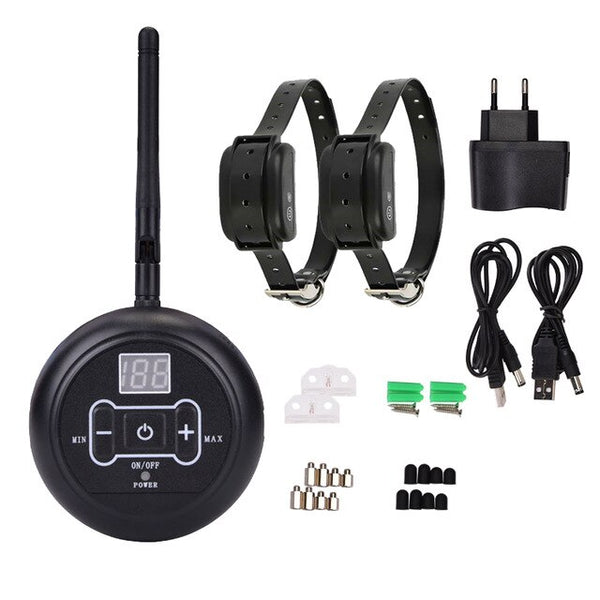 SITK DC135 Electric Dog Hidden Fence 150m Pet Fence System with Dog Collars Rechargeable Dog Fence Wireless Containment System