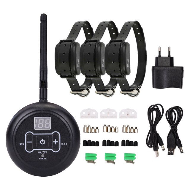 SITK DC135 Electric Dog Hidden Fence 150m Pet Fence System with Dog Collars Rechargeable Dog Fence Wireless Containment System