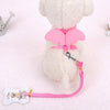 Dog Collar Pet Dog Angel Wings Belt And Collar Adjustable Puppies Lead Traction Belt Pet Out Accessories
