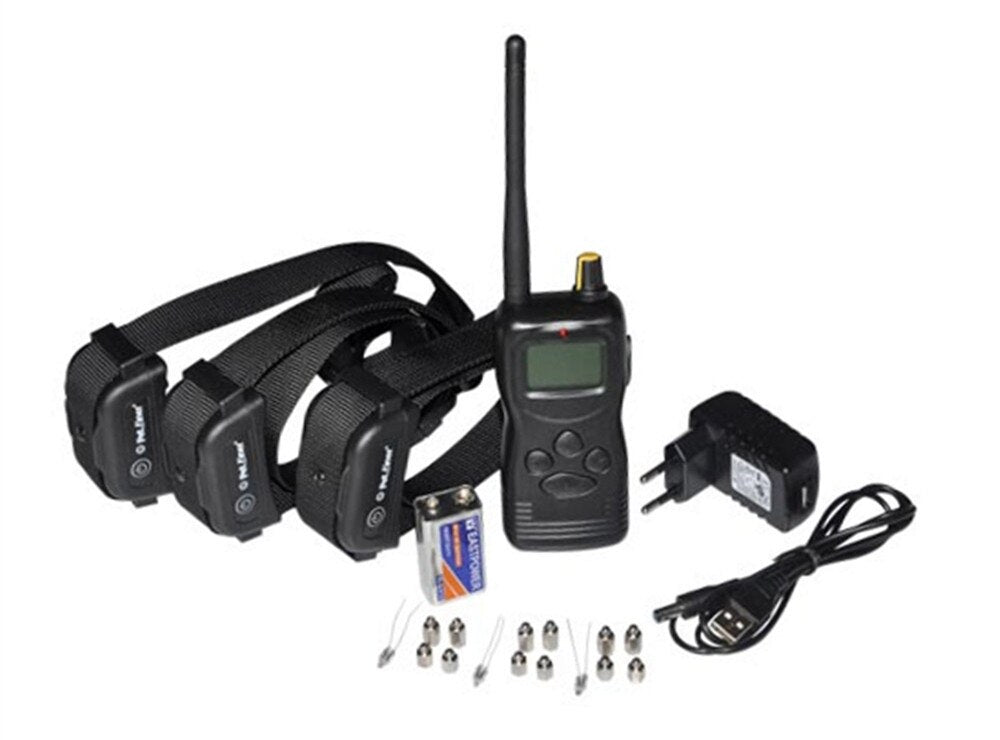 Waterproof 1000 Yard Electric Rechargeable Remote Pet Shock Dog Training Collar