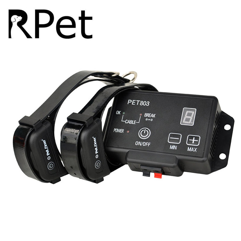 Waterproof Rechargeable Pet Electronic Fence Fencing System Dog Shock Collars
