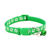 Pet Collar Dog Cat pet Accessories Footprint Safety Adjustable Nylon Leash Collars with Bell Pet Accessories