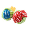 Pet Toy Pet Supply Dog Toys Dogs Chew Teeth Clean Outdoor Traning Fun Playing Green Rope Ball Toy For Large Small Dog Cat