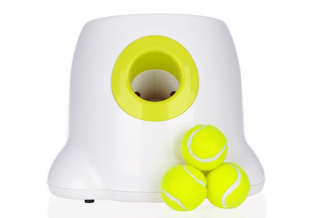 Pet Dog Toy Automatic Interactive Ball Launcher Tennis Ball Rolls Out Machine Launching Fetching Balls Dog Training Tool
