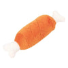 Cute Pet Dog Cat Toys Double Bone Chicken Leg Plush Toy Pet Chew Squeak Sound Toy