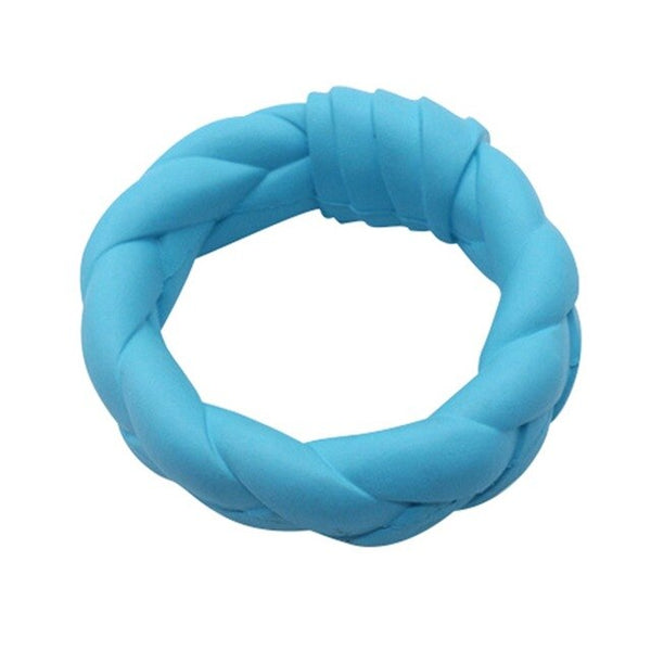 Pet Large Dog Round Ring Trainning Rubber Chew Toy Outdoor Training Chew Dog Toys Interactive Dog Toy Teeth Cleaning
